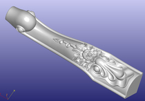 Tea table legs STL format three-dimensional solid relief Tuo European-style furniture footed wood sculpted pen fixed