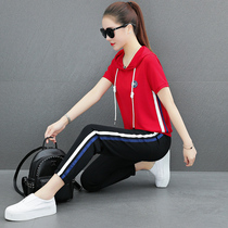 MODO's 2020 summer suit new sportswear suit women's Korean version loose short-sleeved tidal women's clothing two sets