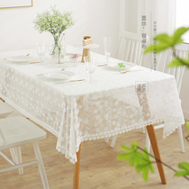 Meritocratic 9956 European style ins white lace table cloth art minimalist modern hollowed-out square small round table cloth table cloth