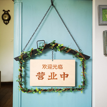 Wrought iron listed creative decoration welcome to visit the business do not disturb the custom cute Nordic home beauty salon