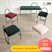 Denmark YUJIA Nordic ins makeup stool Shoe stool Entrance stool Long stool Bed stool Dressing chair backrest
