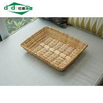 Cake basket frame disk large knit ray basket basket basket noodle rectangular collection frame cooked bamboo basket