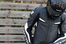 Discontinued appreciation of REVIT Masaru Massa Monaco cowhide motorcycle protective leather clothing