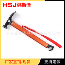 Outdoor camping hammer camping tool hammer hill hammer with shovel aluminum handle hammer