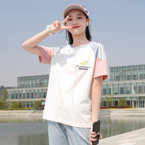 Student T-shirt cotton vitality girl Joker coat short sleeve junior high school students 2021 summer new high school students college style