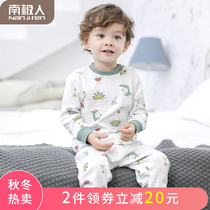 Antarctic baby autumn clothes set cotton childrens underwear boys and women cotton pajamas spring and autumn warm baby trousers