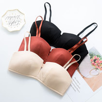 Mi Erjia Japanese girl micro-gathered big chest display small underwear cotton non-steel ring breathable thin womens bra
