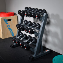 PRO Professional edition Environmental protection rubber fixed dumbbell mens home fixed value commercial gym dumbbell rack