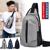 Fashion Chest Bag Men Multifunction Outdoor Leisure Small Satchel new Korean version Jane about 100 Ride Tide Single Shoulder Inclined Backpack