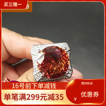 Ruby ring mens color diamond domineering extra large jewelry boutique antique collectibles old objects antiques