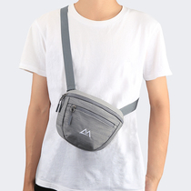 Outdoor Travel Casual Shoulder Bag Unisex Multifunctional Large Capacity Crossbody Chest Bag Silver Cell Phone Small Belt Bag