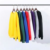 2021 new day department 100 lap t-shirt male long sleeve spring autumn pure color tide card T round collar loose white undershirt sweatshirt