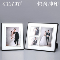 Korean version of the creative simple wedding photo baby crystal photo frame table photo studio image frame 10 inch 12 inch photo customization