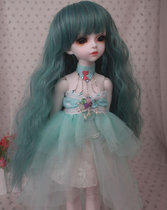 bjd doll sd doll 1 4 points blue high temperature silk curly hair (excluding hair accessories) not only shot