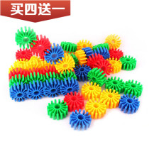 Large particle round gear assembled building block puzzle kindergarten desktop early Education 1-2 childrens toys
