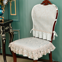 Santa Manny Dining Chair Cushion Suit American Light Lavish Style Fabric All Season Chair Cover Stool Cushion Home Winter