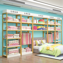 Home textile store festive bedding shelf display rack Quilt four-piece quilt core pillow fabric container shelf