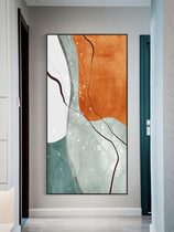Nordic abstract porch decorative painting light luxury atmosphere vertical version modern simple corridor aisle mural large size hanging painting