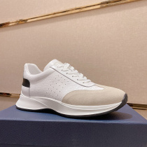 Bonjani leather European station mens shoes mens shoes British single shoes thick-soled dad shoes tide brand sports running shoes G