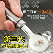 The third generation of food grade stainless steel noodle cutter Shanxi knife noodle special knife thickening household noodle artifact