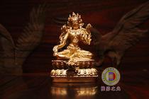 The Light of Sakya is a high imitation of the bronze statue of the green mother made by the official of the Yongle Year of the Ming Dynasty