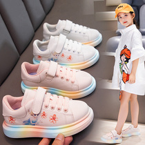 Nike Children Shoes Joint Girl Sneakers 2022 Fall New Rainbow Soft Bottom Small White Shoes CUHK Kids Casual Shoes