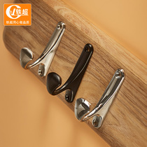 Clothes adhesive hook Chinese wooden door coat wall hanging double hook single hook porch hardware accessories cabinet simple single