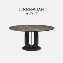 Finnavia ART round rock table Tanner table light and extravagant modern simple Italian table