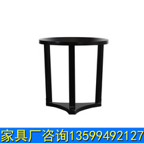 New Chinese solid wood model room corner several hotel sofa side few small coffee table leisure negotiation table