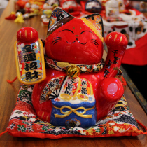 Forties Creative Red Recruiting Cat Shop Opening Gifts Cashier Desk Company Front Office Swing Piece Home Living Room Ornament