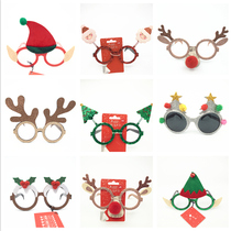 Export European and American Christmas antlers glasses Net Red Elk frame Christmas party photo props happy atmosphere supplies