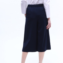 NOME NOME Women ankle-length pants Joker Commuter Art High Waist Slim Wide Leg Pants Skirt Womens WUCC0042