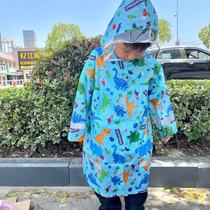 Spot Japan skater childrens kindergarten boys popular dinosaur size cloak raincoat poncho big brim