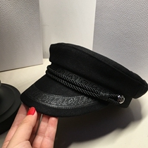 Japan Rosex Tangk custom new beret female autumn winter woolen newsboy hat Korean navy hat octagonal hat