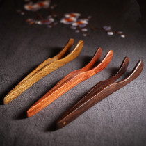 Woody Kung Fu Tea Clip Tweezers Solid Wood Multifunction Tea Clip Wash Cup Clip Wood Tweezers Tea Knife Tea Needle Tea Cone