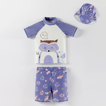 Child swimsuit boy Split Sun Speed Dry Specie Cute Little Midboy Baby Suit 2022 New Bubble Spa