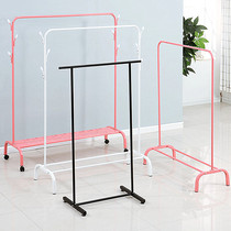 ins Net red floor hanging hanger single pole drying rack bedroom coat rack simple clothes drying rack