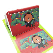 (time-limited promotion) CASIO Casio Casio electronic dictionary protective film full body sticker film R200 300400500800 Applicable a small bear body protection patch black red