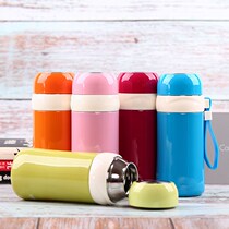 Jinli 304 stainless steel thermos cup female small capacity portable water cup Fresh student mini small cup children