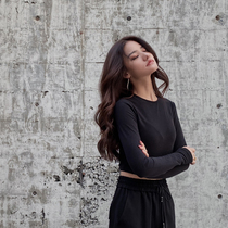 Long sleeve womens coat 2021 New Spring black T-shirt base shirt Women in autumn and winter winter