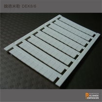 DEK8 6X Alternative for Weidmüller Quick marker strips ZDU SAK terminals Laser printing 40 boards