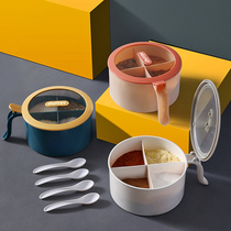 Integrated Doge seasoning box Composition suit Home Salt Sugar MSG Quadag Contained Seasoning Jars Oil Pot Kitchen Supplies