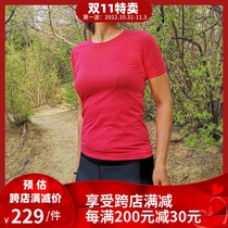 Craft Short Sleeve T-Shirt Running Tops Women Round Neck Functions Seamless Ice Cool Quick Dry Sweat Blue Label Summer Ultra Light