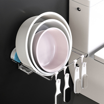 Washbasin storage rack Bathroom Bathroom Wall-mounted punch-free shelf Toilet toilet washbasin rack