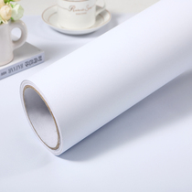 Thick self-adhesive solid color white self-adhesive wallpaper plain color shop table bedroom waterproof student dormitory wallpaper