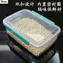 Whirlpool Rectangular Plastic Freshness Protection Box Sealed Case With Buttoned Food Intake Storage Box Lunch Box Transparent