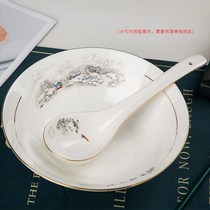 Bone Porcelain Bucket Bowl Home Phnom Penh Bowl Noodle Bowl Bowl Jingdezhen Chinese Shallow Bowl Ramen Bowl