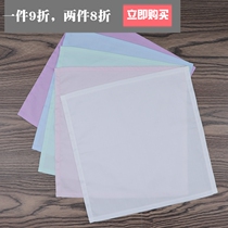 Pure cotton womens sweaty handkerchief plain solid color cotton cloth portable student small square towel simple custom printed LOGO