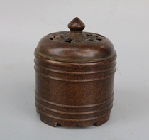 Antique bronze ware Xuande stove incense burner handmade pure copper incense burner ornaments Indoor Pan incense line aroma aromatherapy collection