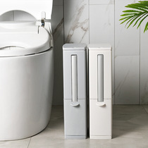 Home toilet toilet with barrel toilet brush integrated trash can fashion minimalist with cover toilet paper basket